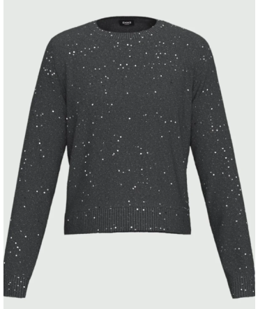 Emme Marella Maglia in filato comfy con paillette