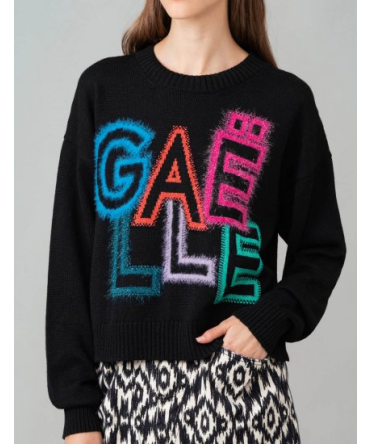 Maglione con il logo neon di GAELLE