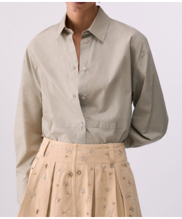 Camicia in popeline aluminum liu jo